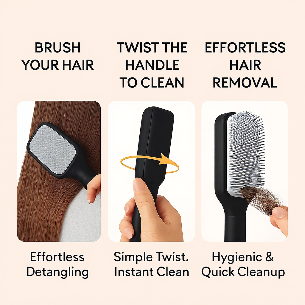 Self-Cleaning Hairbrush™
